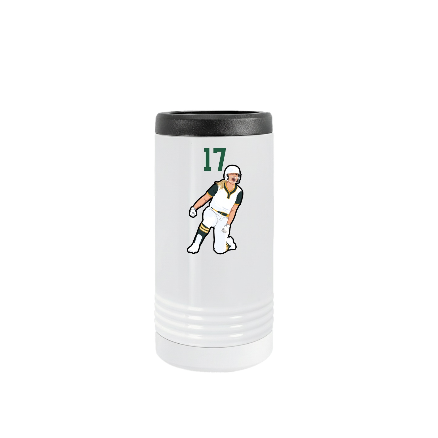 Slim Beverage Holder — Number Top in White