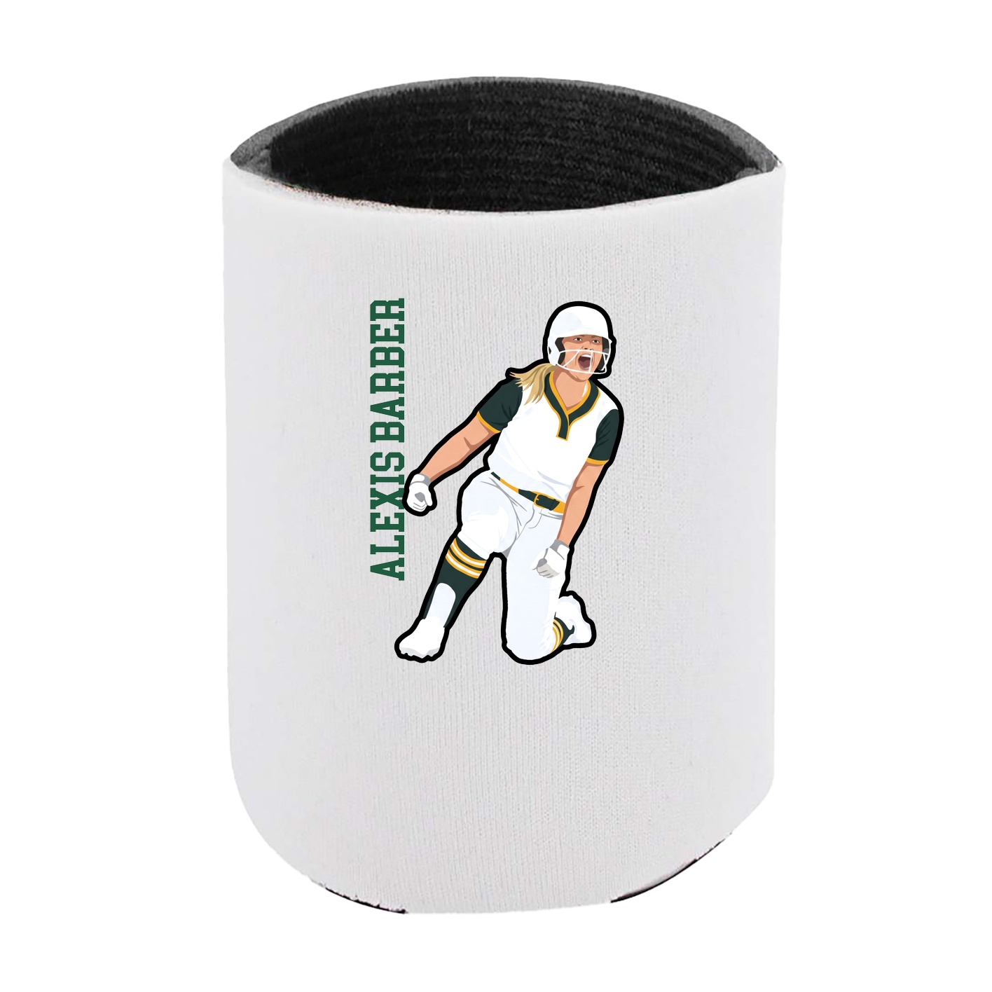 Can Holder — Name Vertical in White