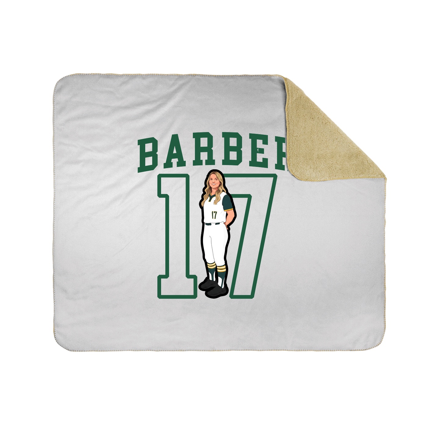 Throw Blanket — Shirsey in White