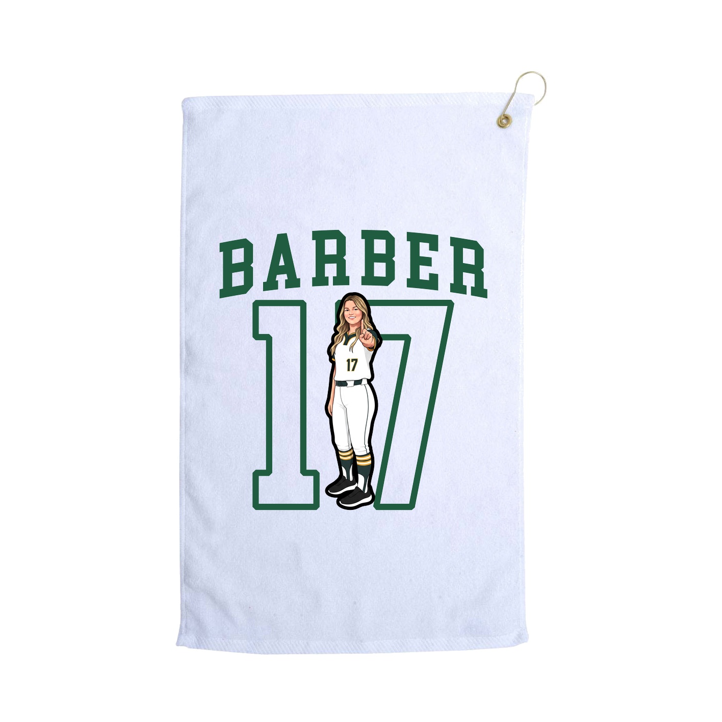 Golf Towel — Shirsey in White