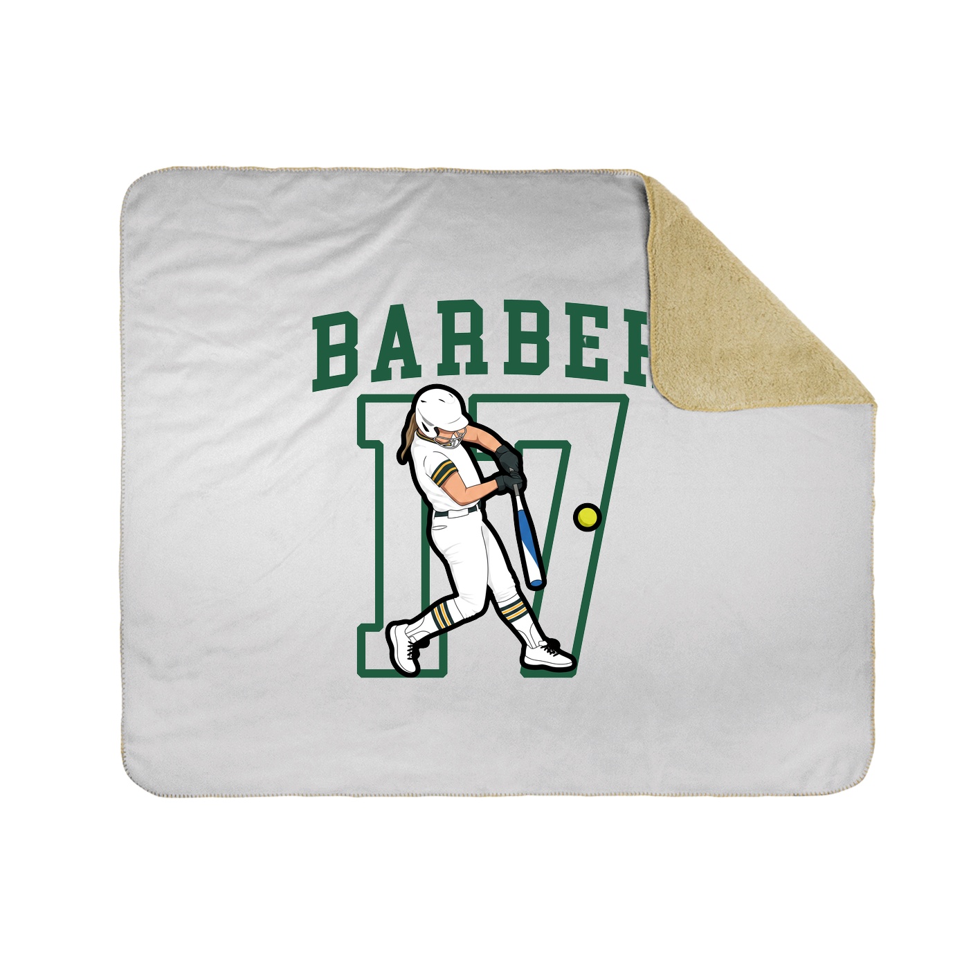 Throw Blanket — Shirsey in White