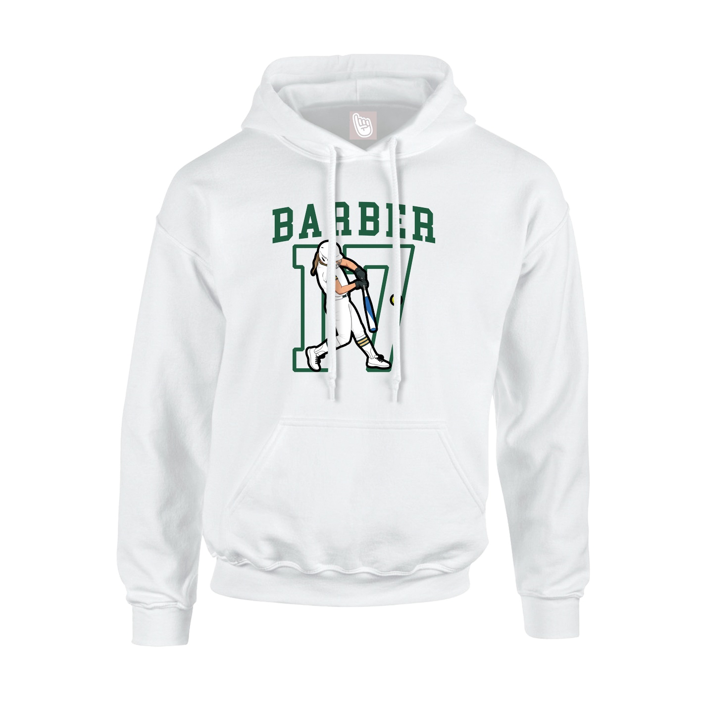 Hoodie — Shirsey in White