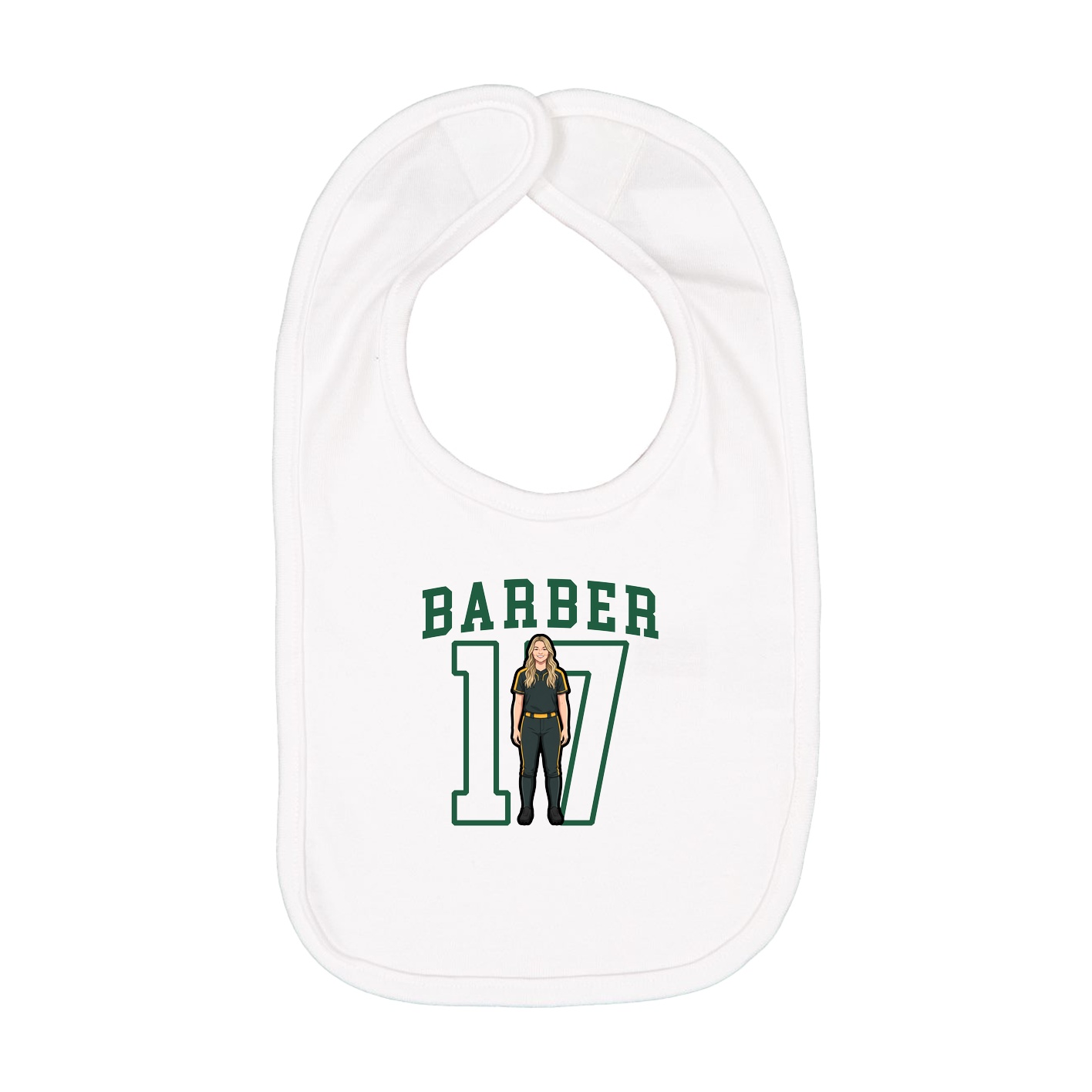 Infant Bib — Shirsey in White