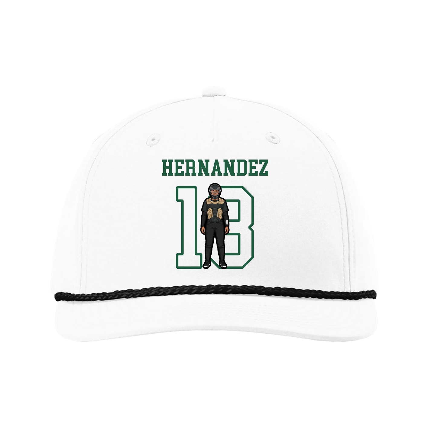 Five-Panel Classic Rope Cap — Shirsey in White