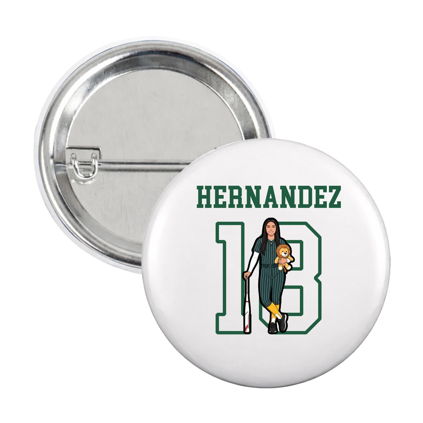 Game Day Button — Shirsey in White