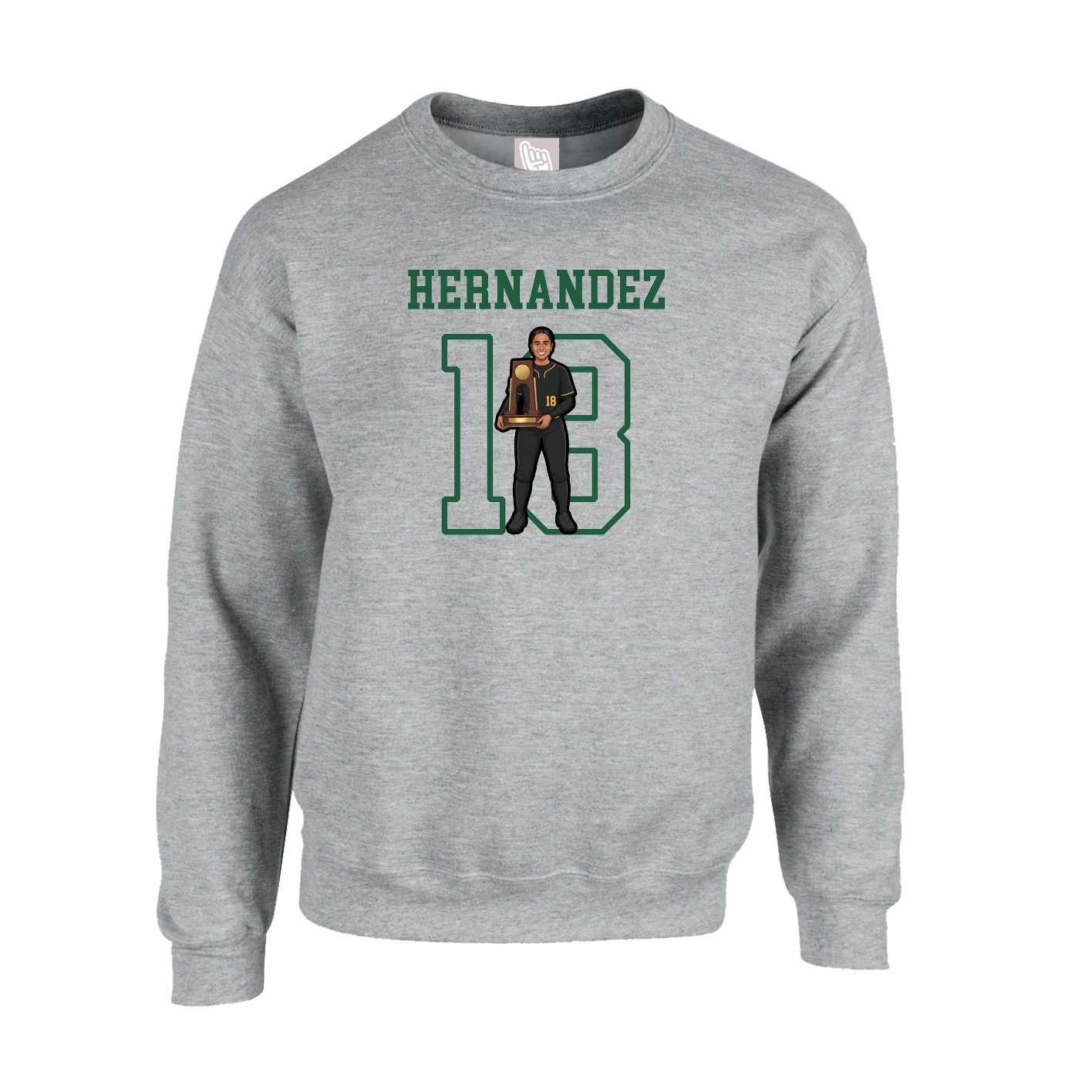 Fleece Crew — Shirsey in Grey