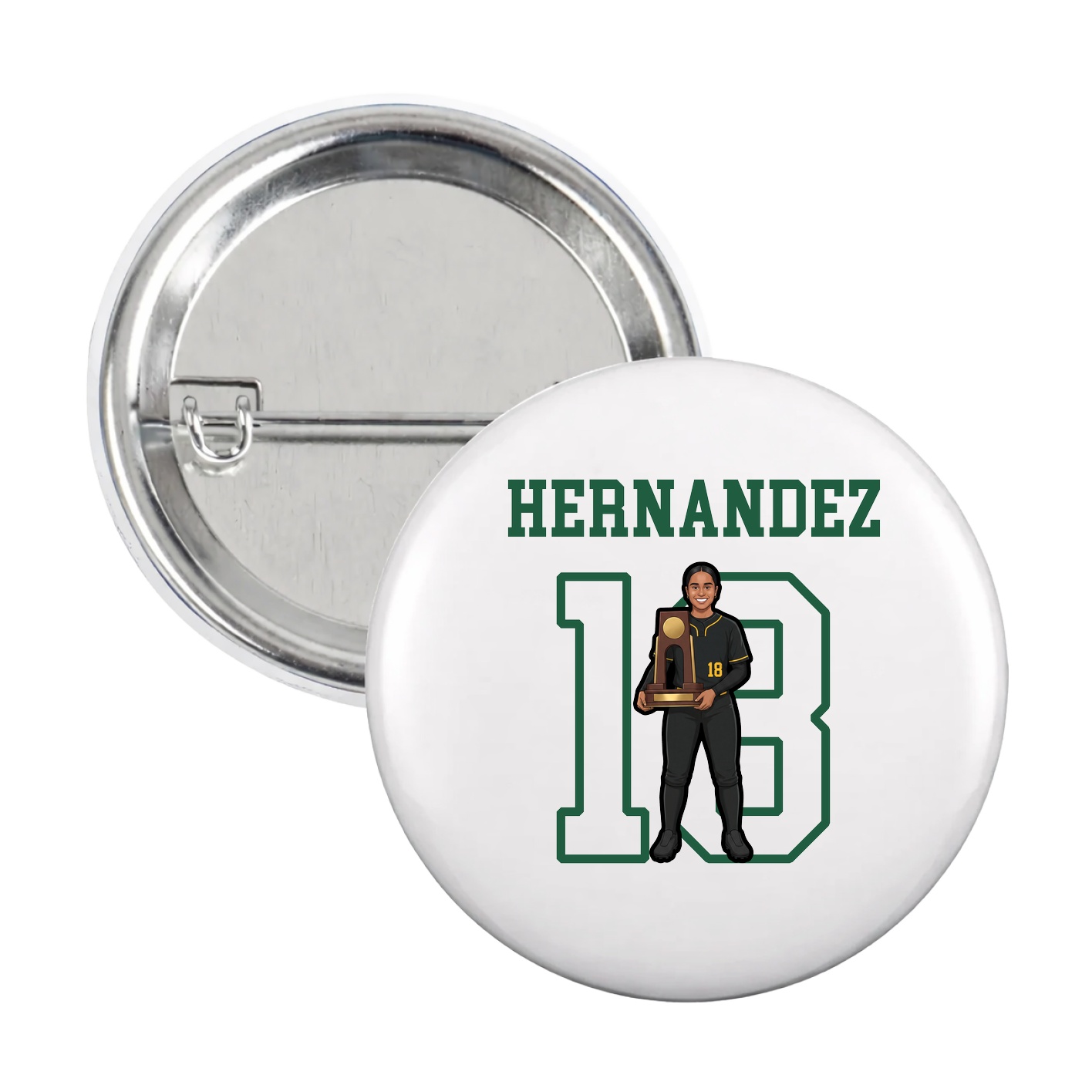 Game Day Button — Shirsey in White