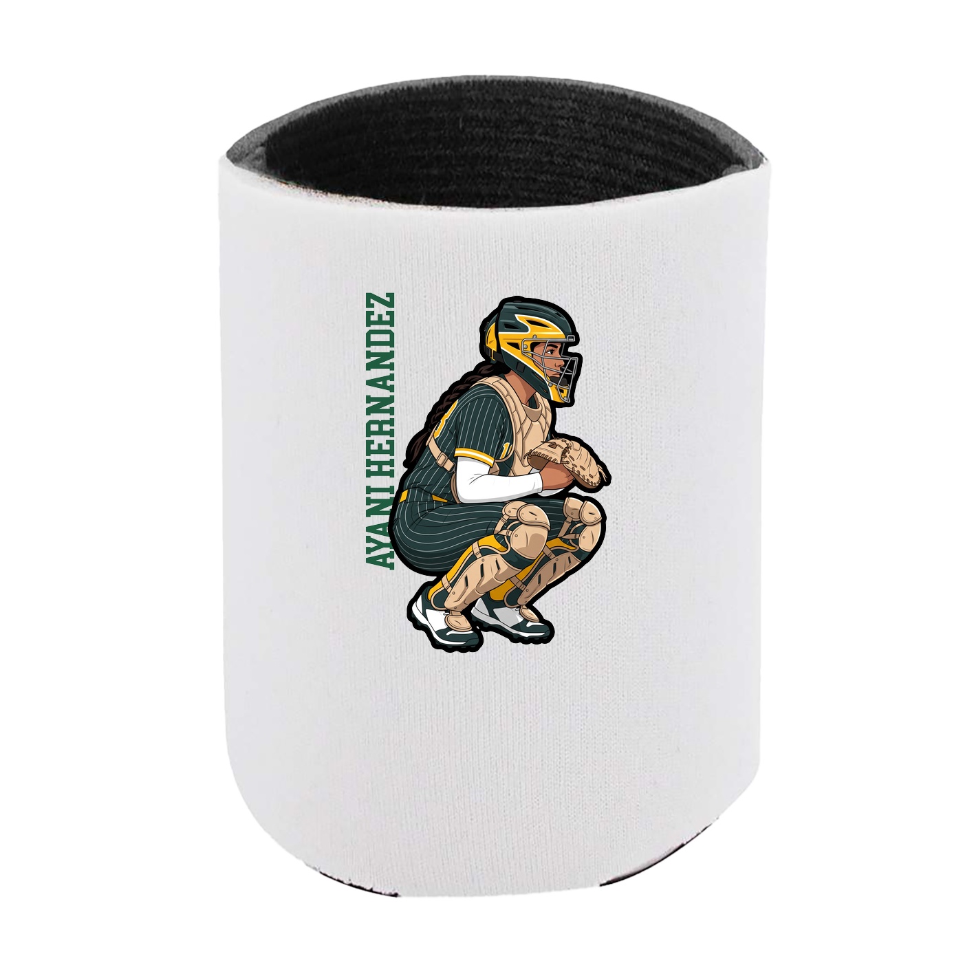 Can Holder — Name Vertical in White