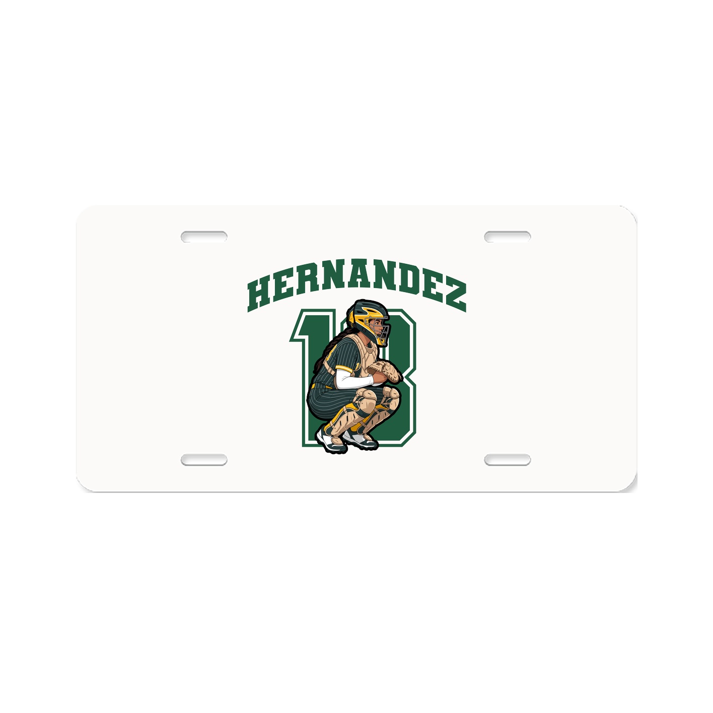 License Plate — Number in Classic