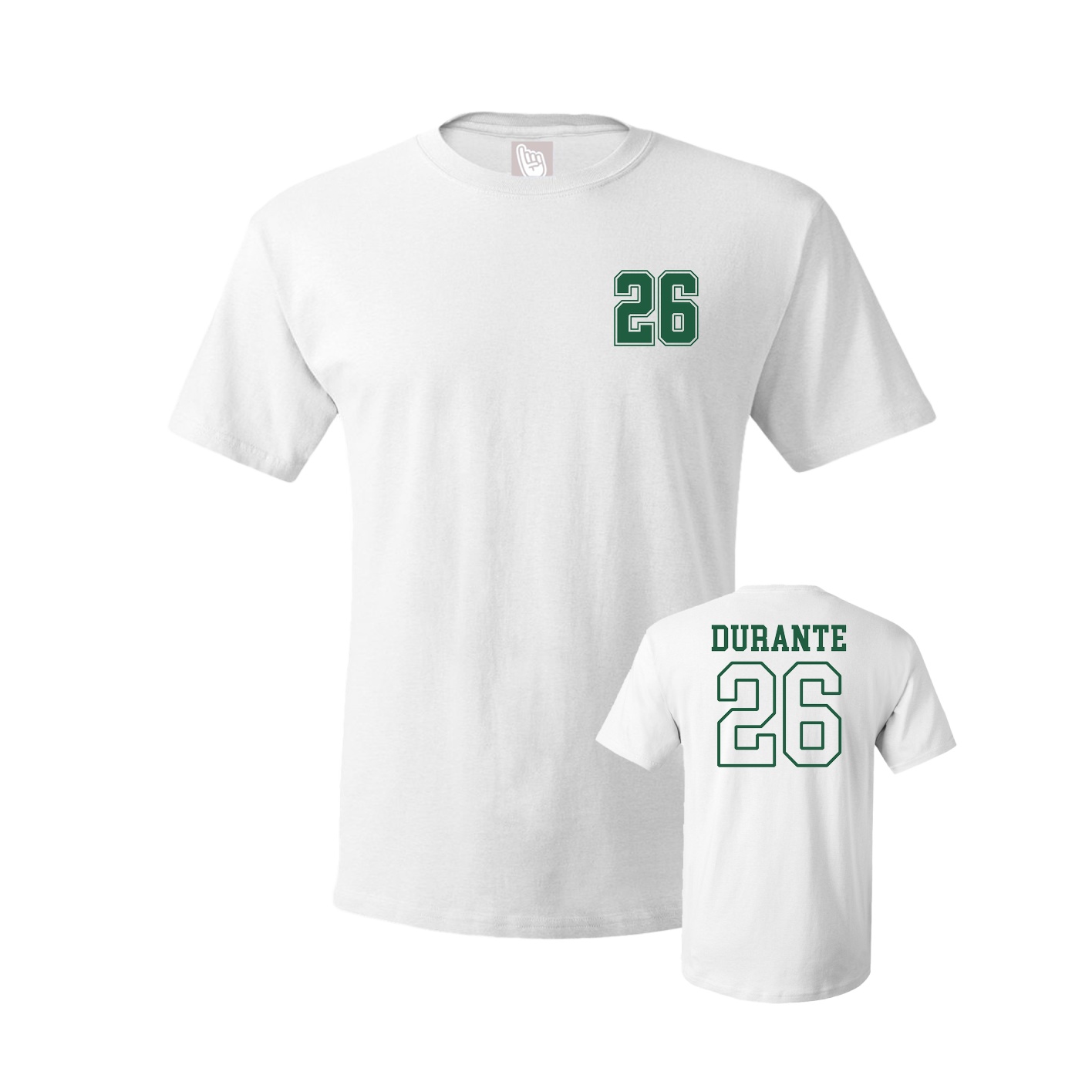 Youth Tee — Chest Back in White