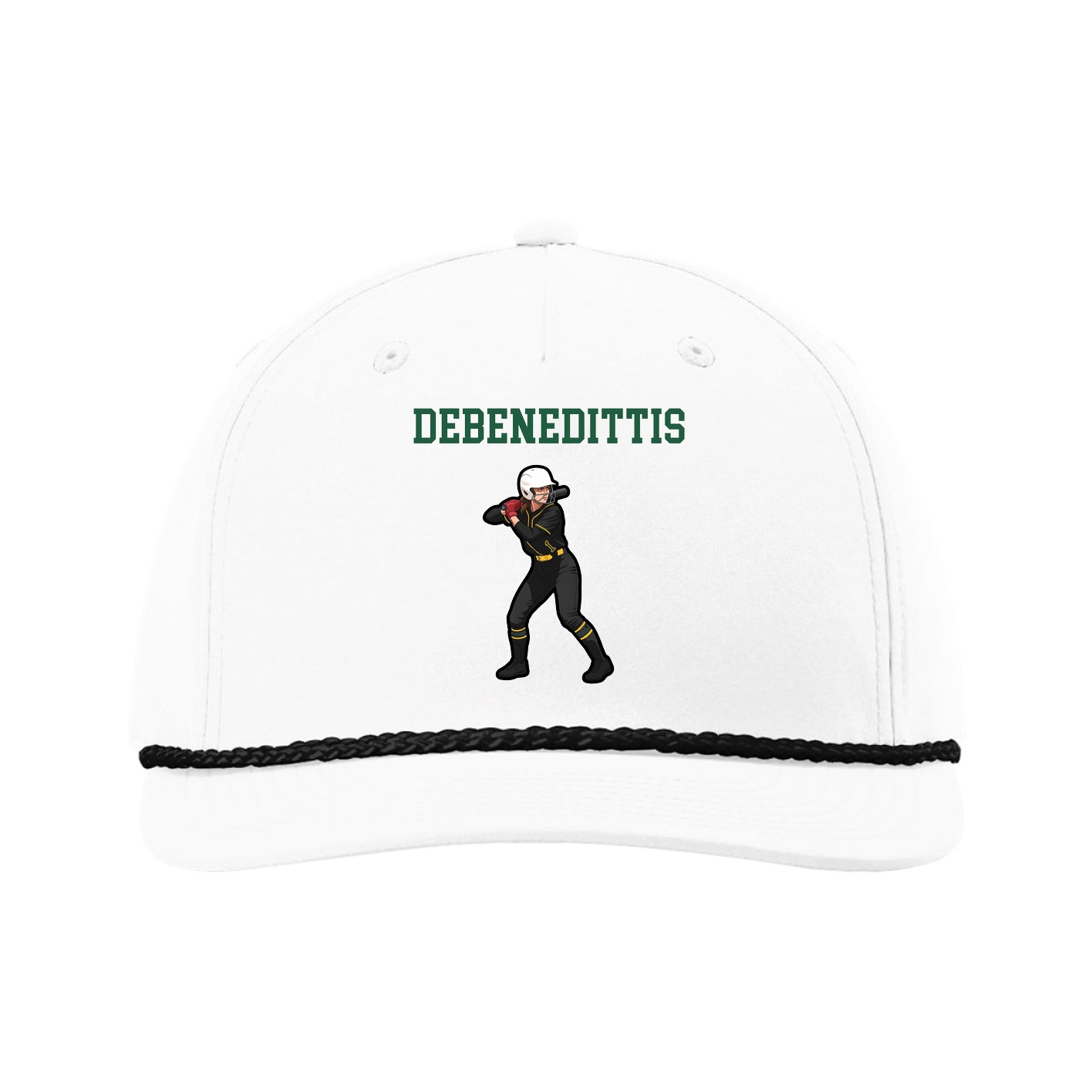 Five-Panel Classic Rope Cap — Shirsey in White