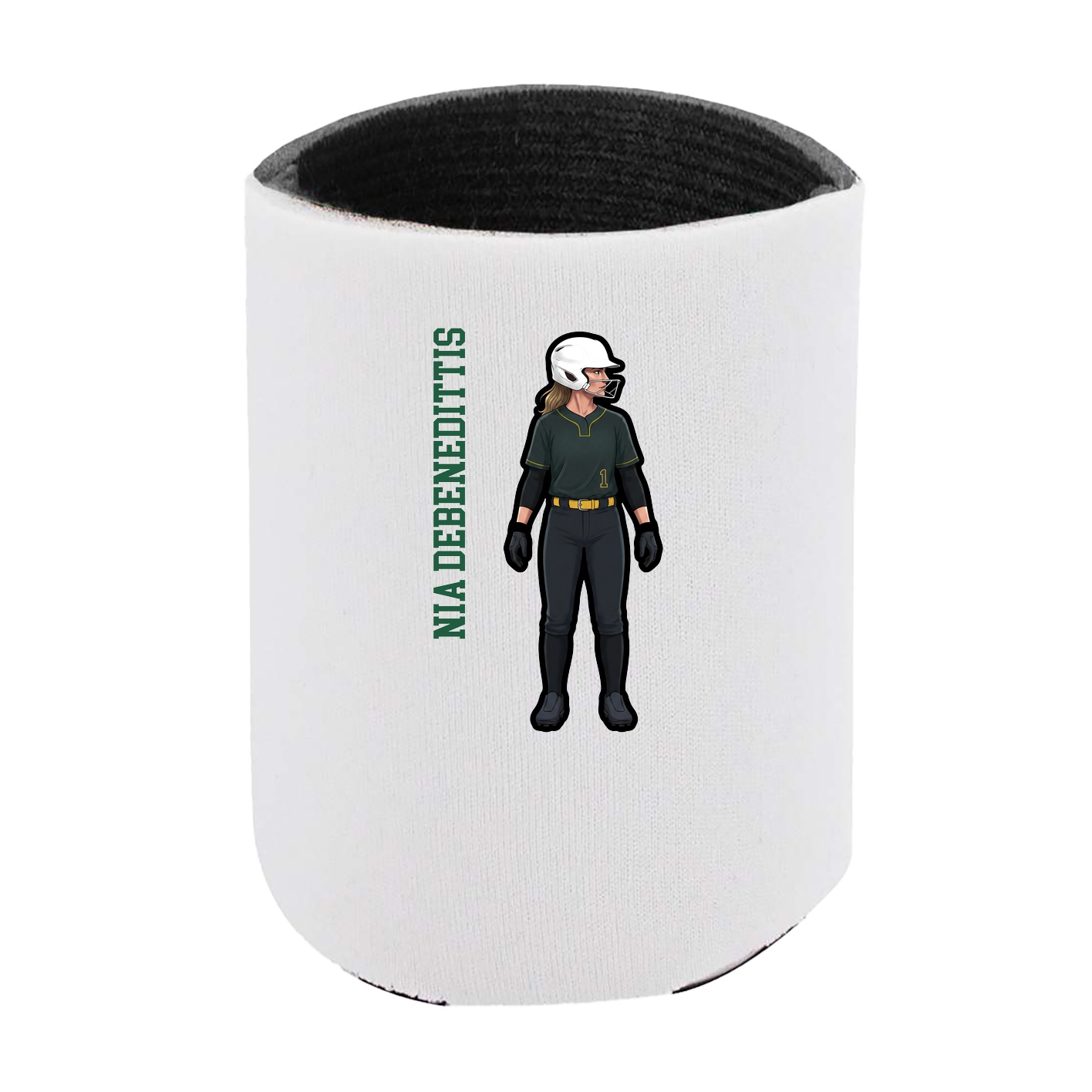 Can Holder — Name Vertical in White