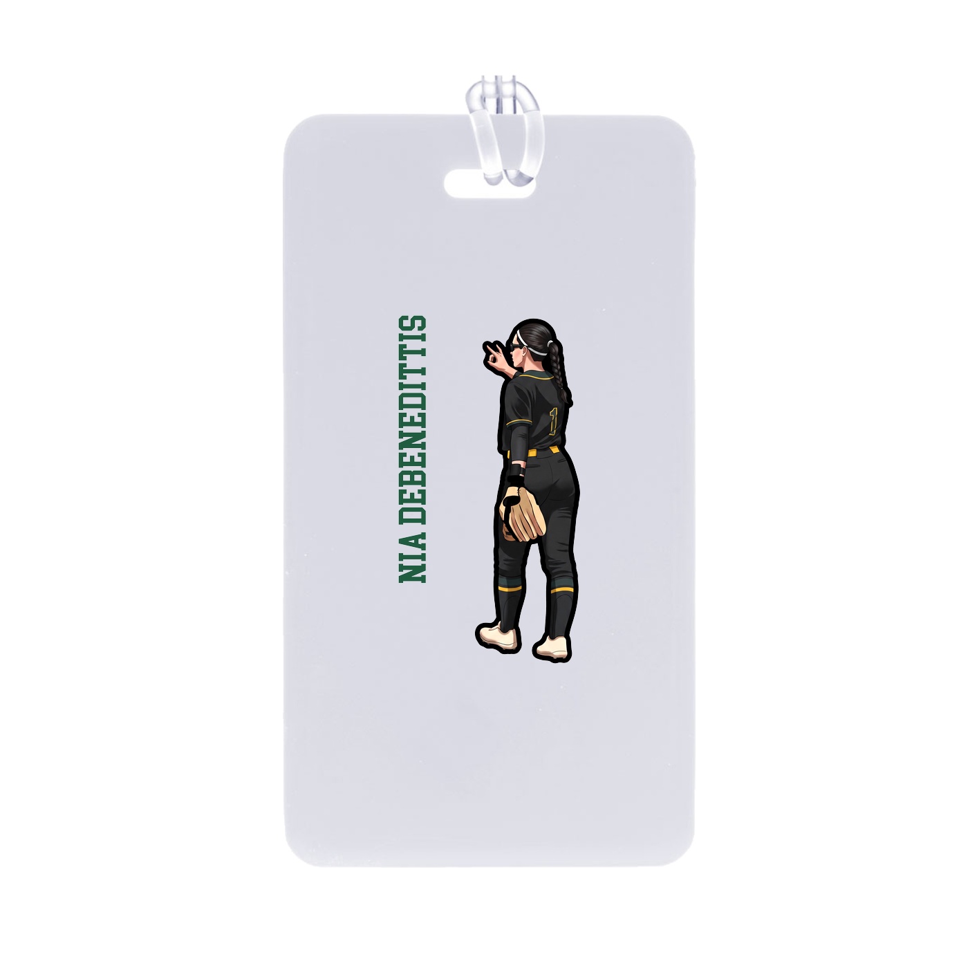 Bag Tag — Name Vertical in Classic