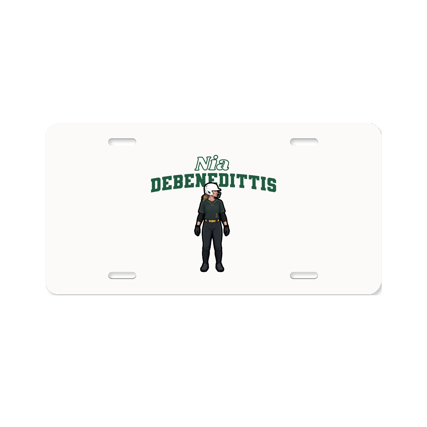 License Plate — Name Arch in Classic