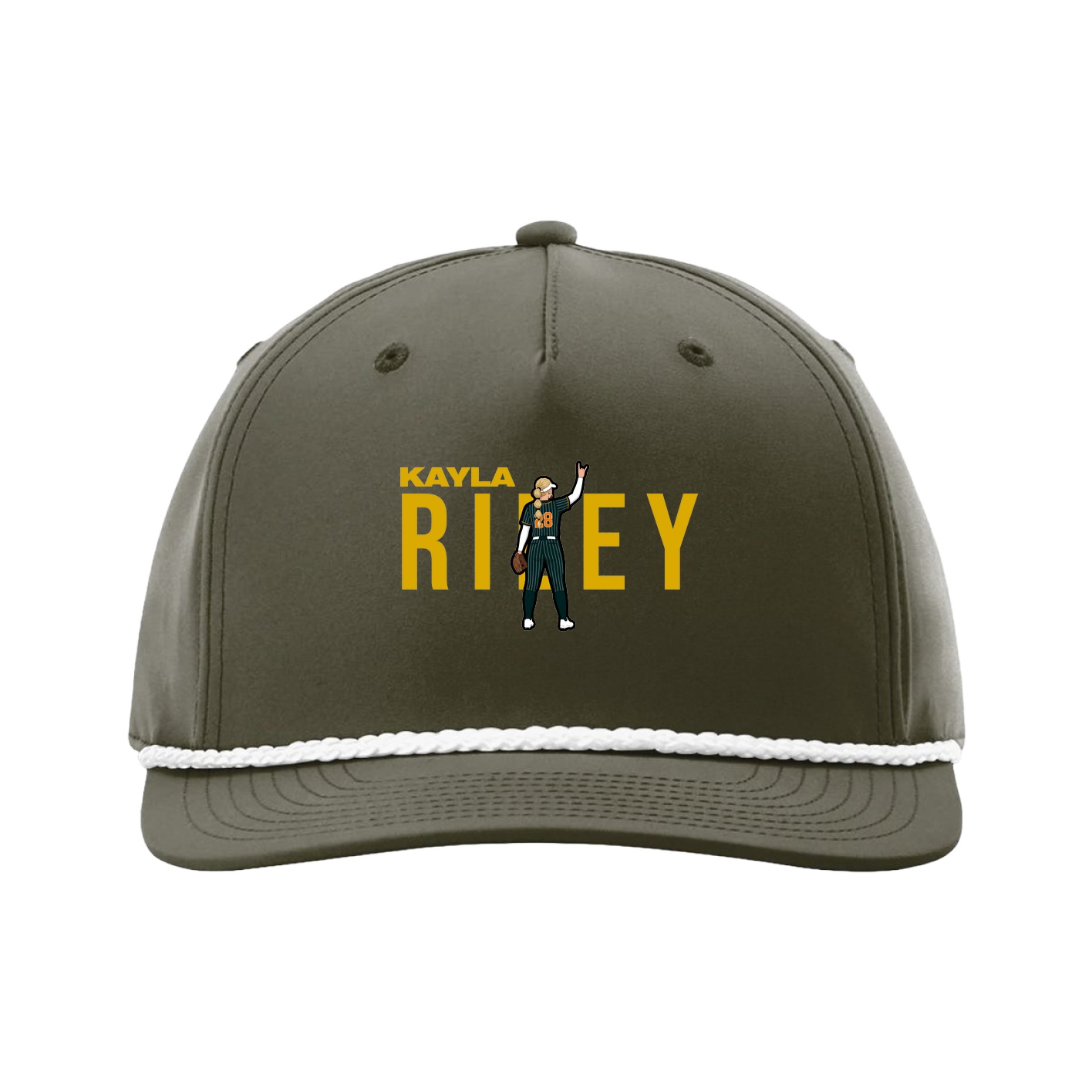 Five-Panel Classic Rope Cap — Player Name in Green