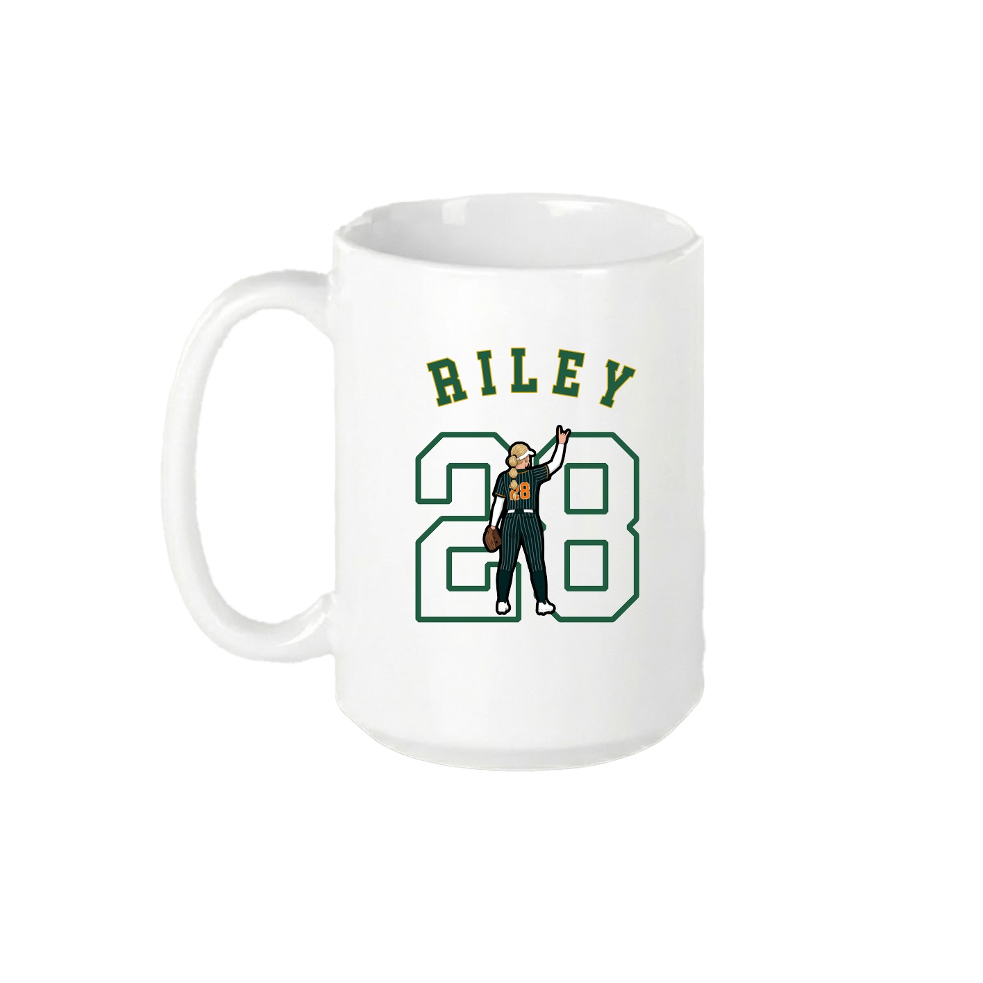 15oz Coffee Mug — Shirsey Arch in White