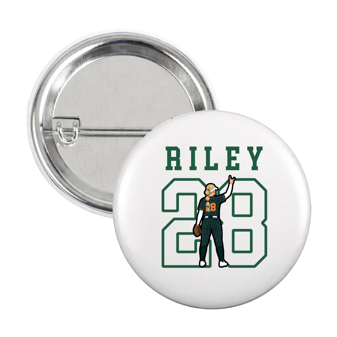 Game Day Button — Shirsey in White