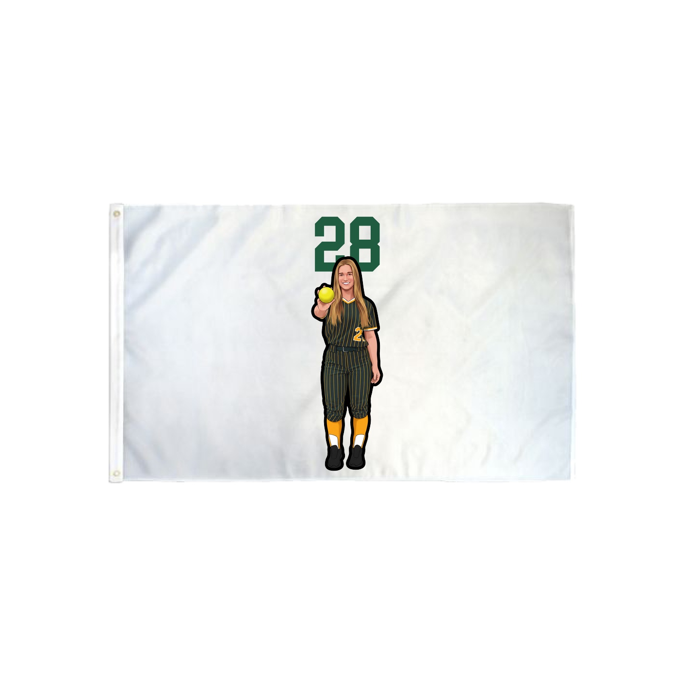 3x5 Flag — Number Top in Classic