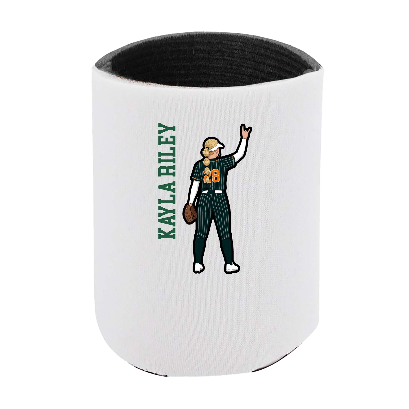 Can Holder — Name Vertical in White
