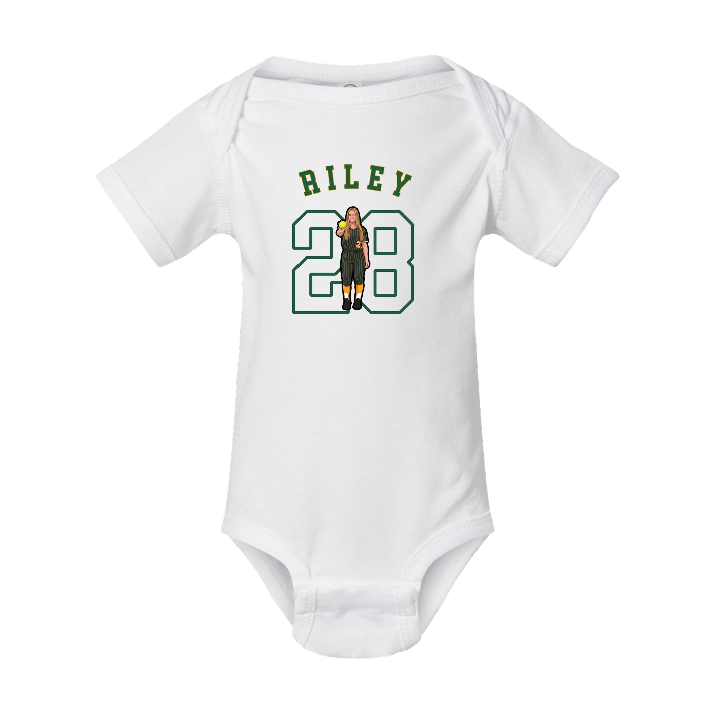 Baby Onesie — Shirsey Arch in White