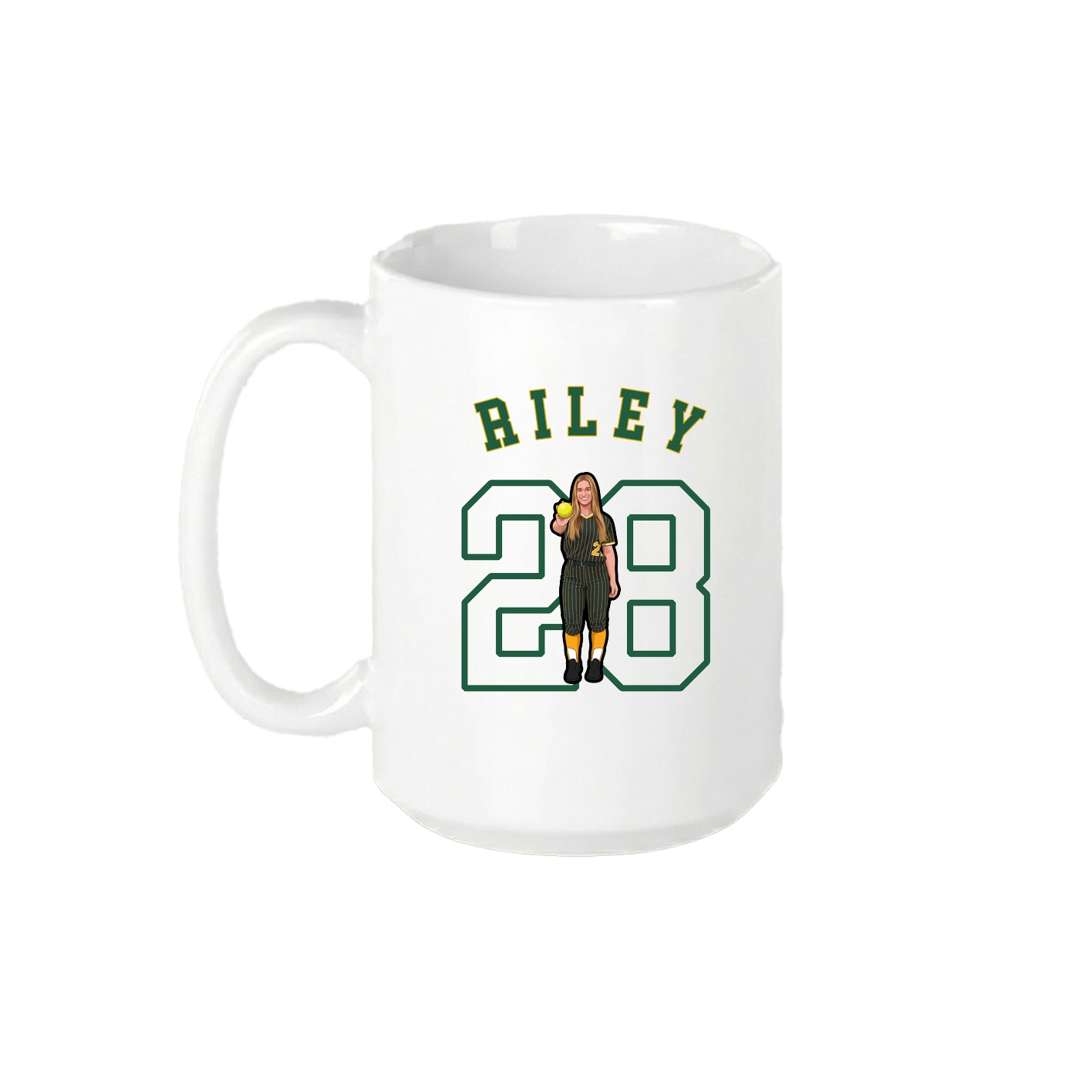 15oz Coffee Mug — Shirsey Arch in White
