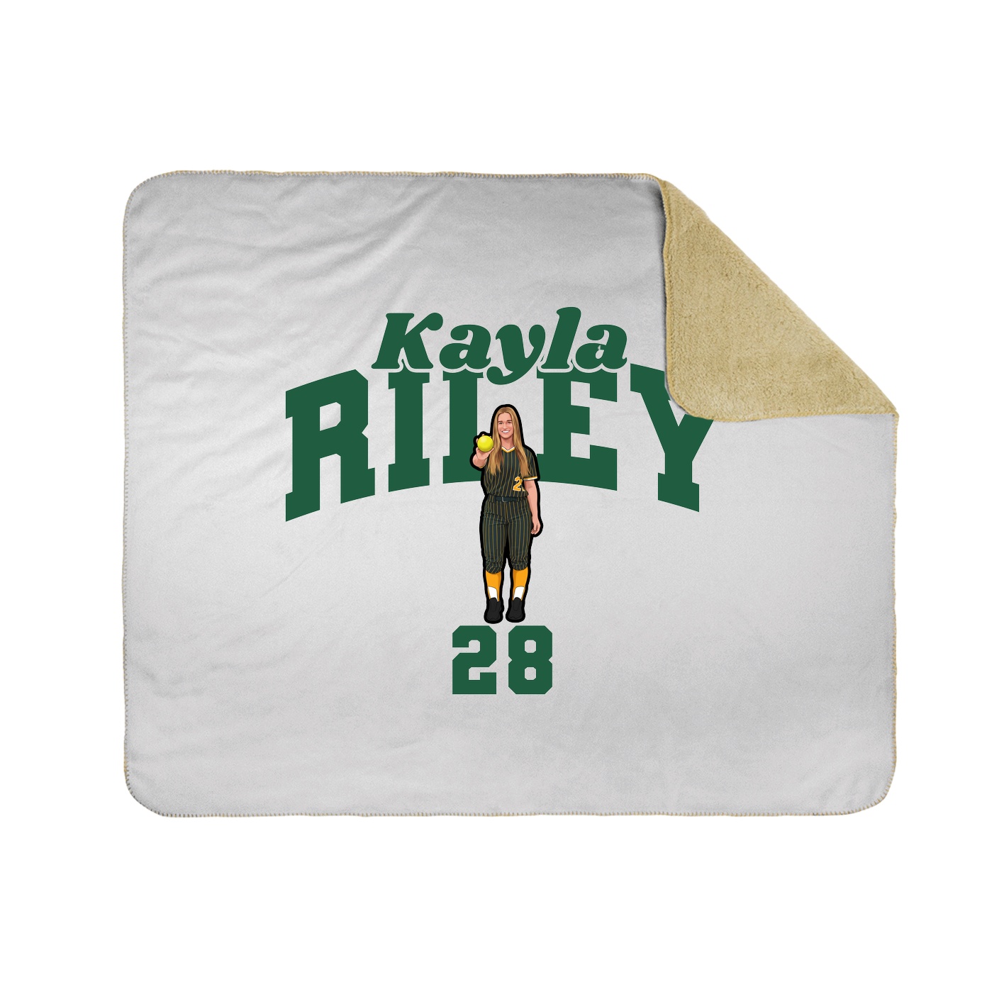 Throw Blanket — Signature Arch in White