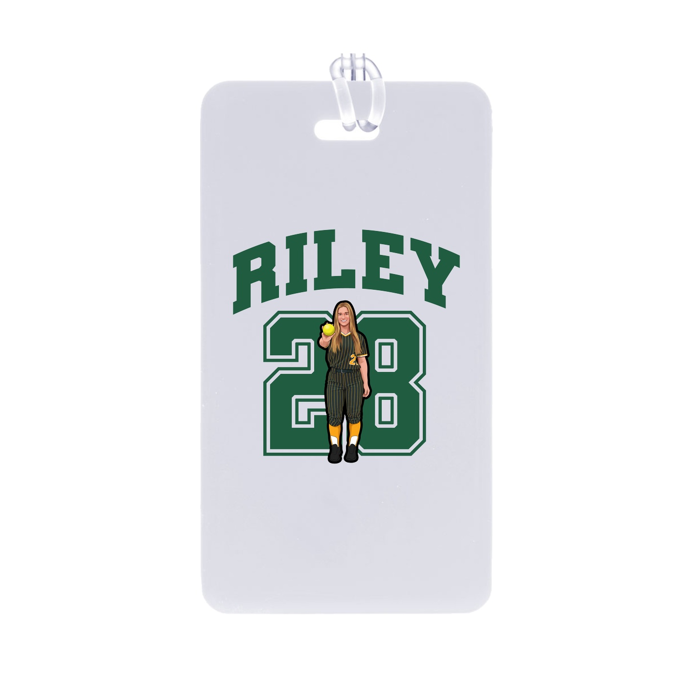 Bag Tag — Number in Classic