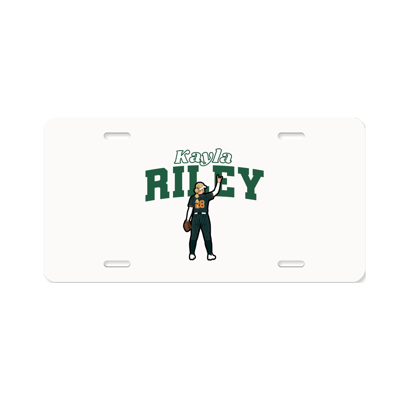 License Plate — Name Arch in Classic
