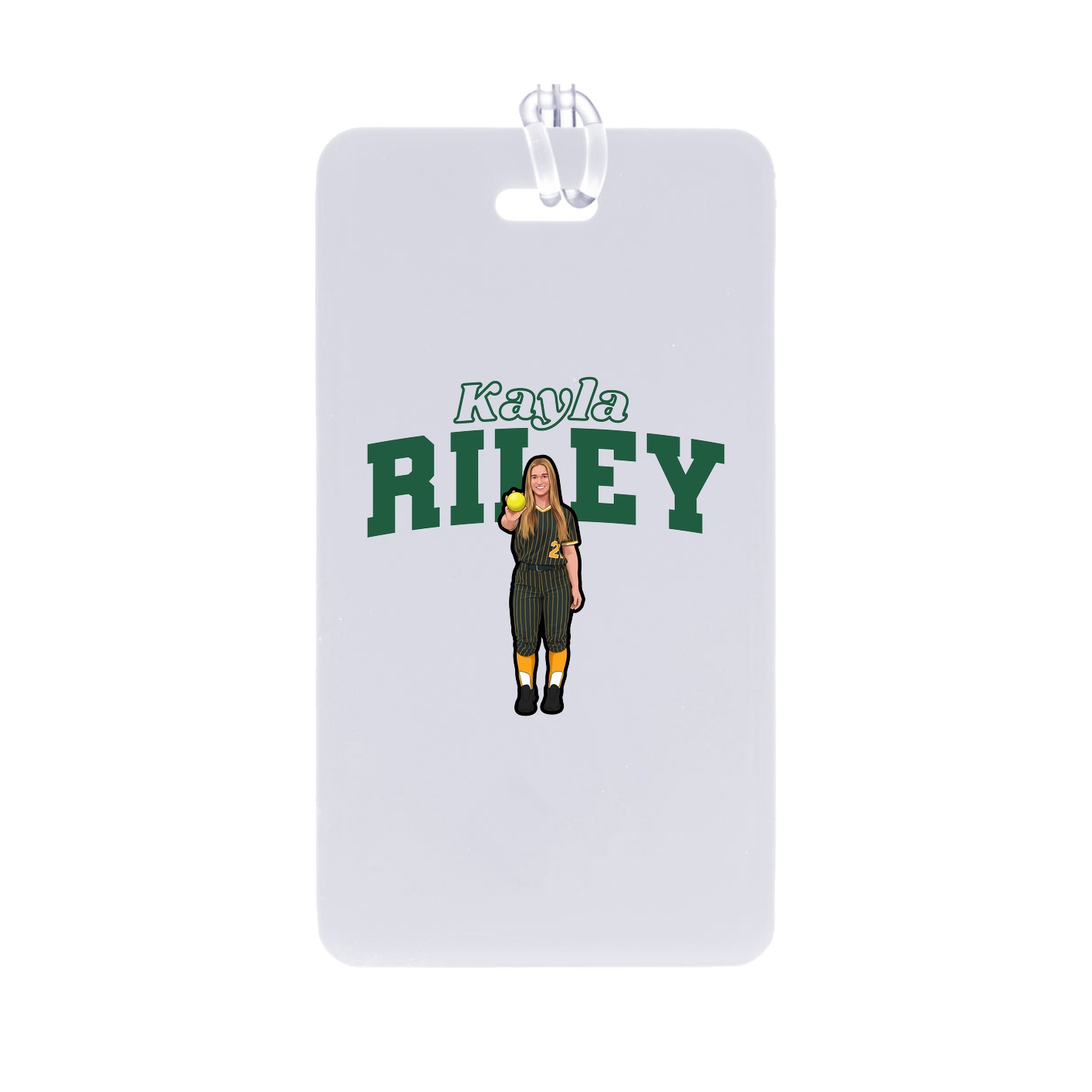 Bag Tag — Name Arch in Classic