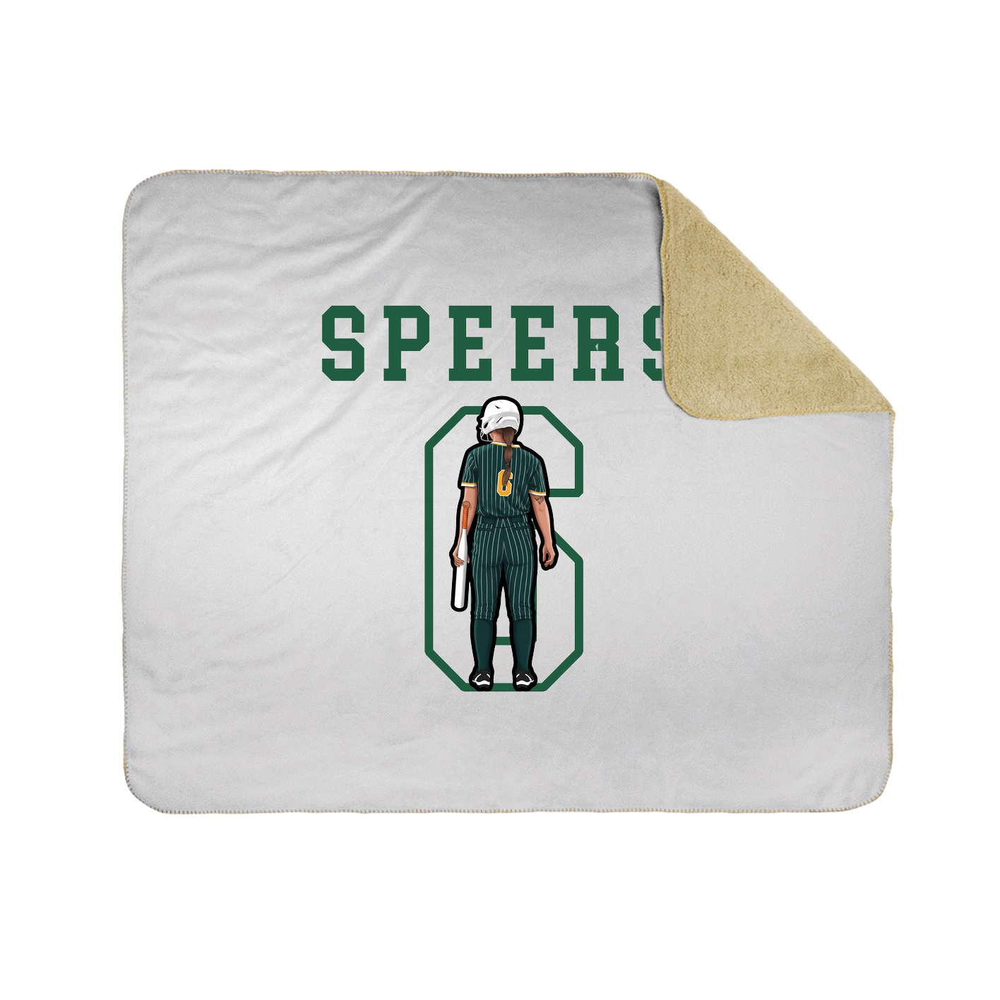 Throw Blanket — Shirsey in White