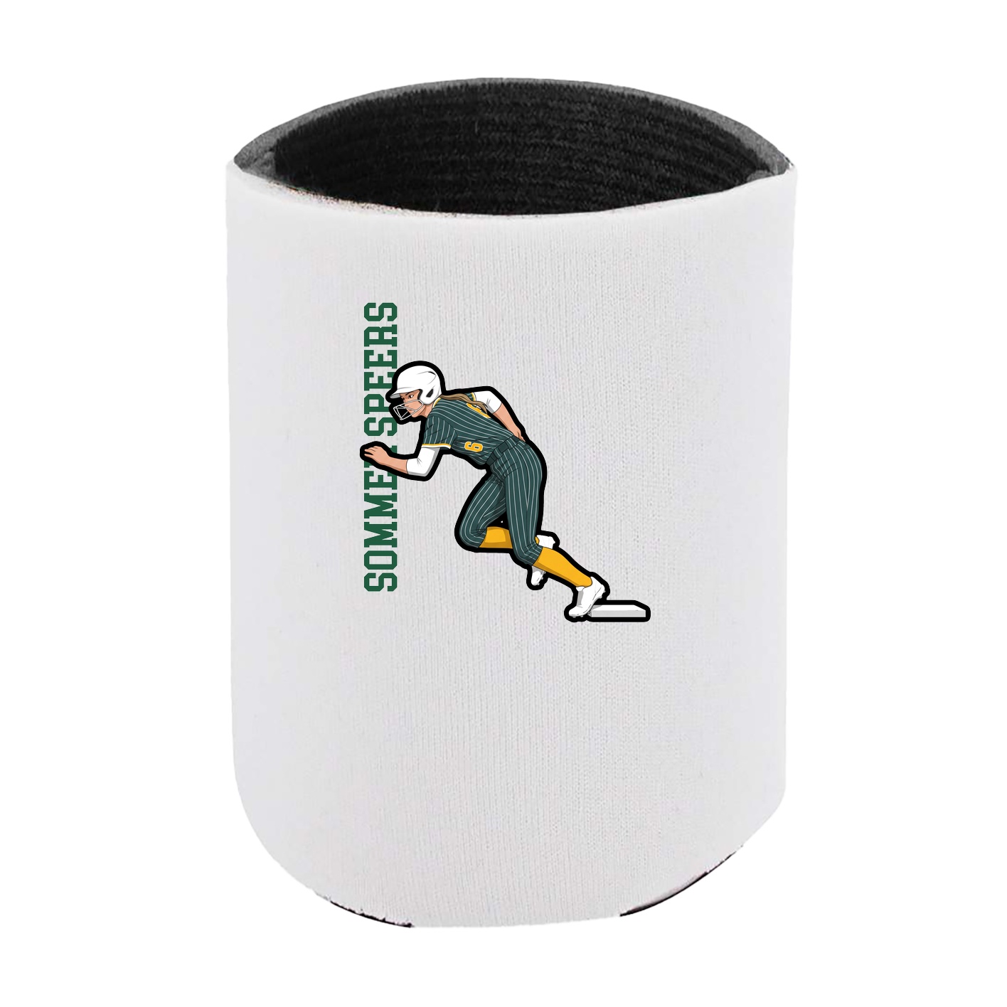 Can Holder — Name Vertical in White