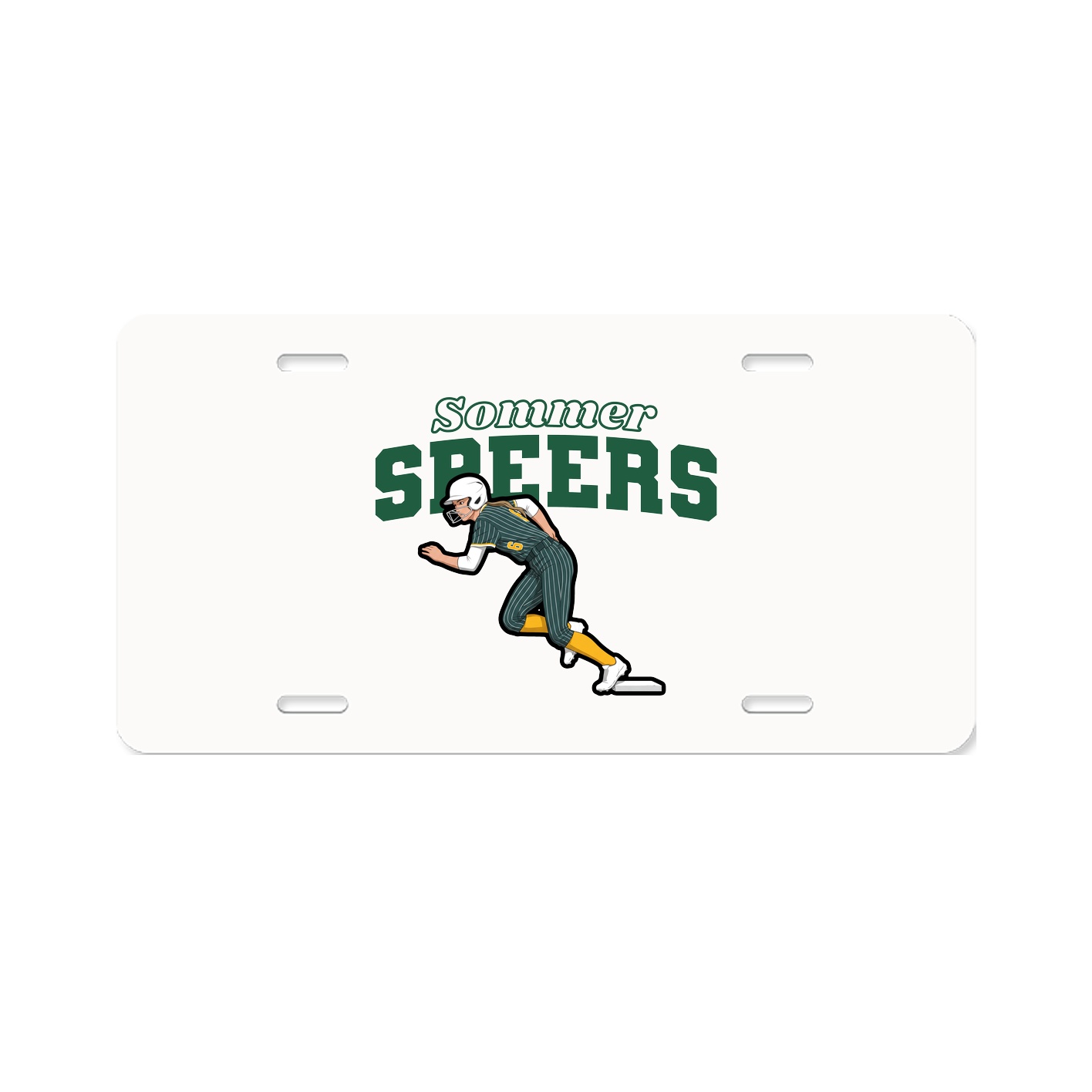 License Plate — Name Arch in Classic