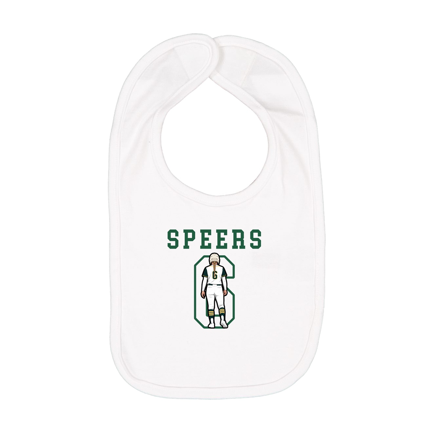 Infant Bib — Shirsey in White