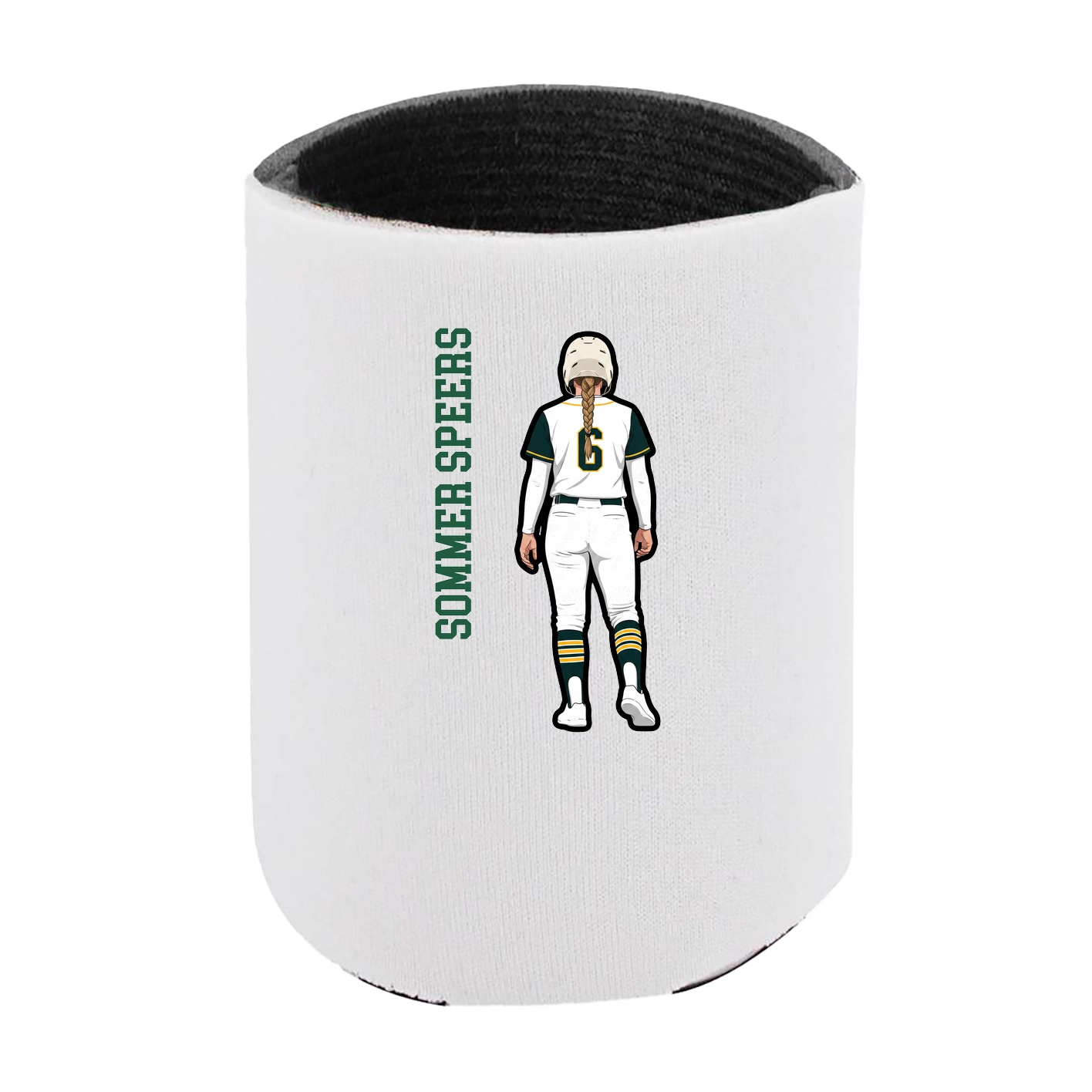 Can Holder — Name Vertical in White
