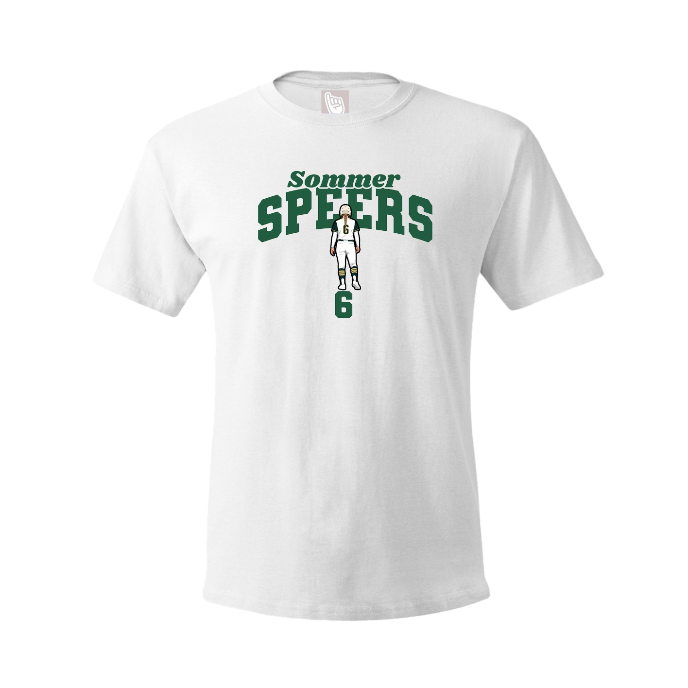 Youth Tee — Signature Arch in White