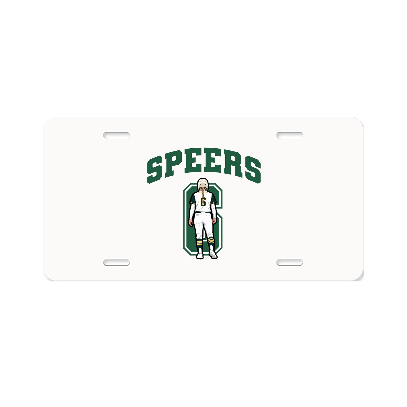 License Plate — Number in Classic