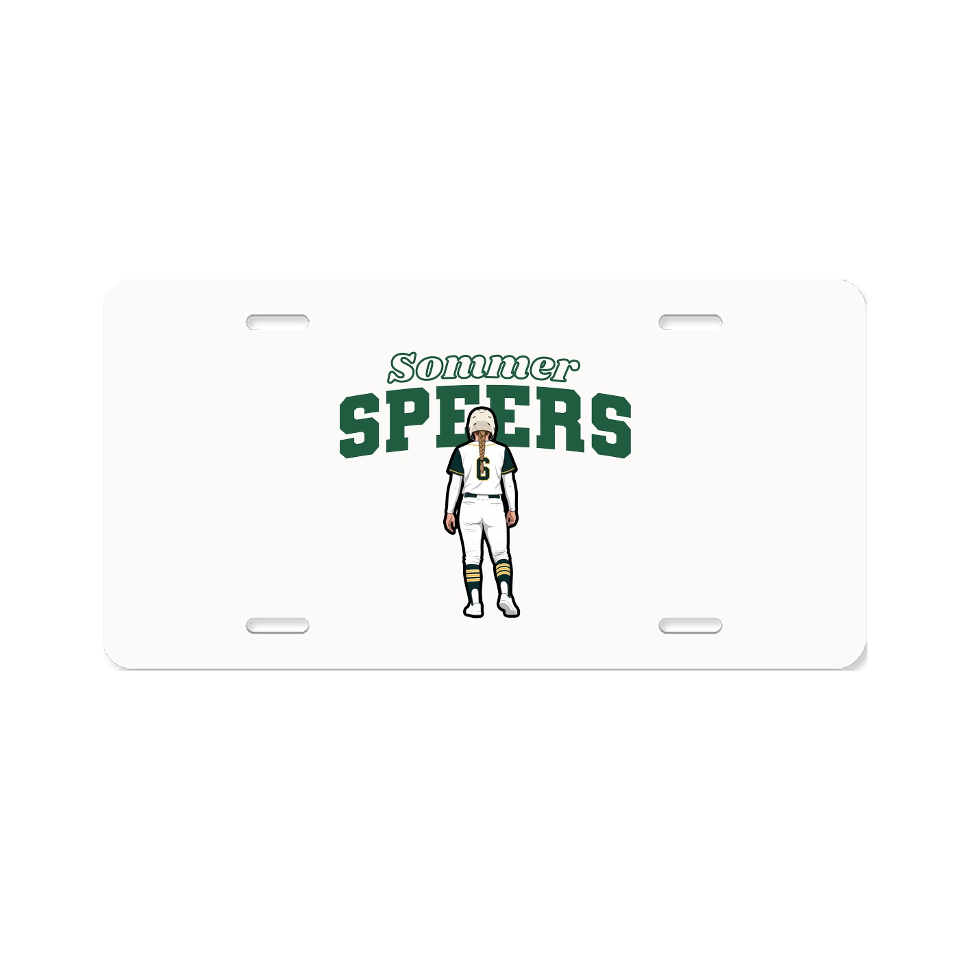 License Plate — Name Arch in Classic