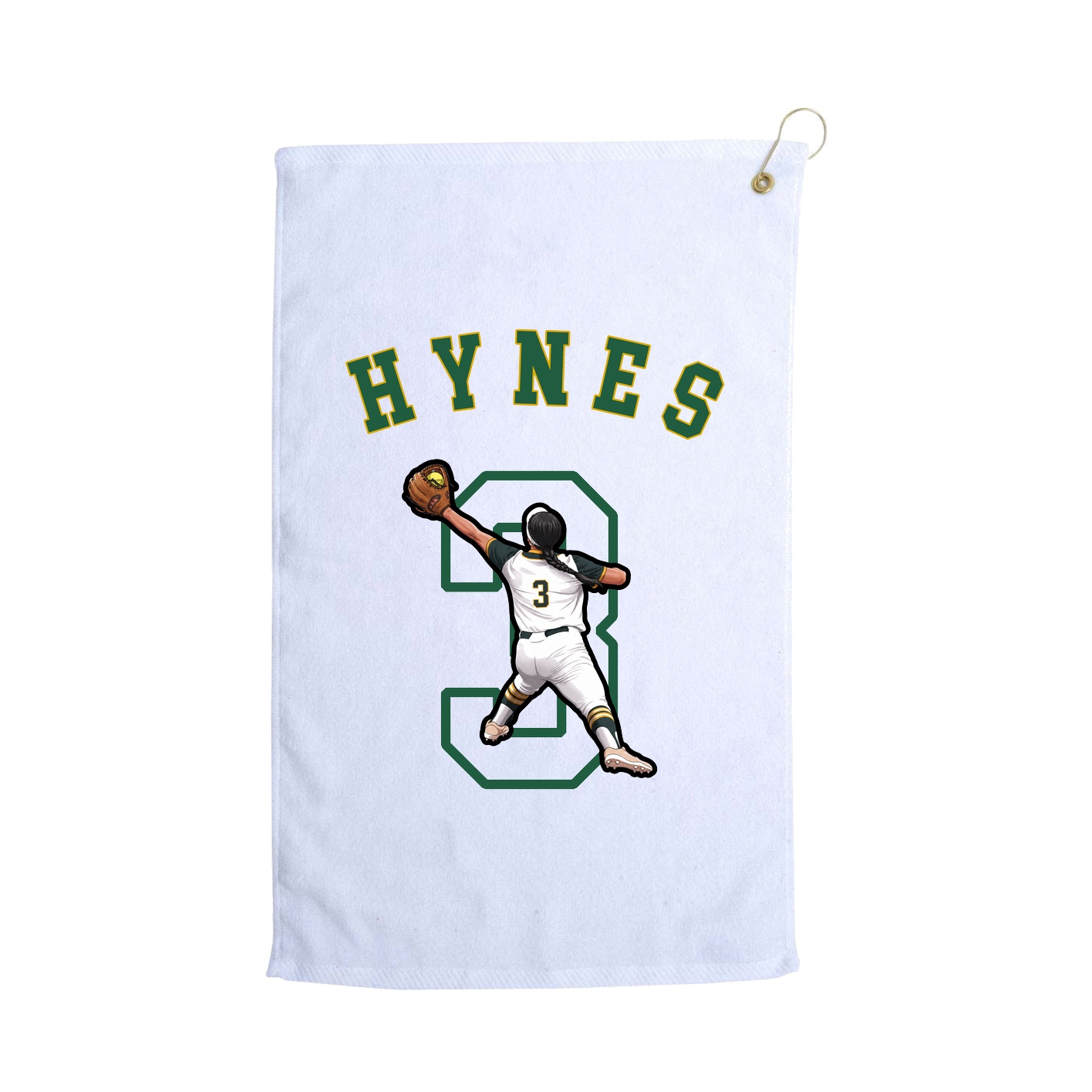 Golf Towel — Shirsey Arch in White