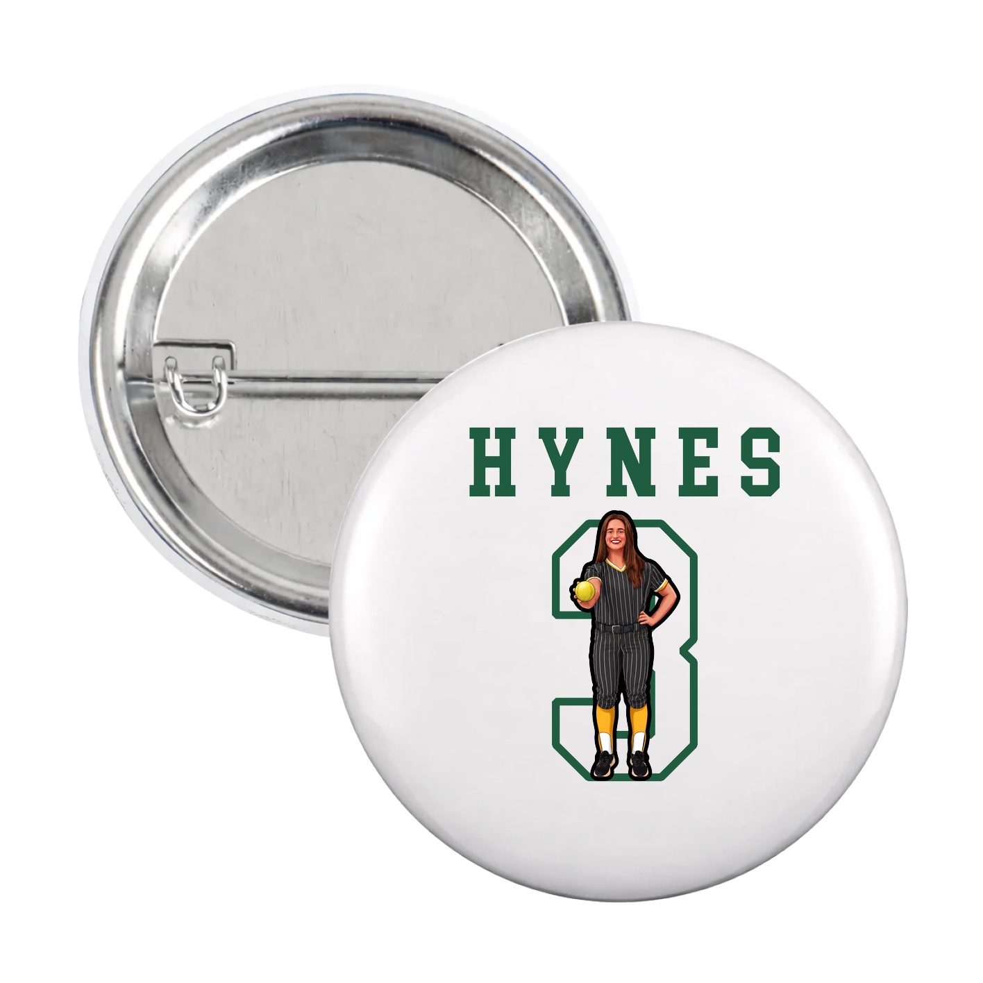 Game Day Button — Shirsey in White
