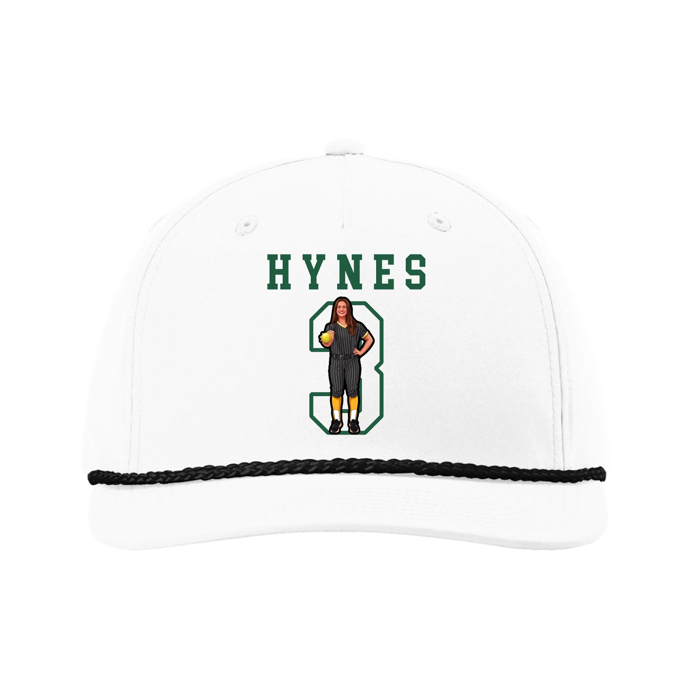 Five-Panel Classic Rope Cap — Shirsey in White