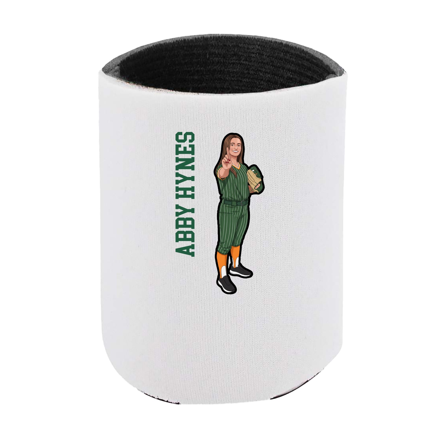 Can Holder — Name Vertical in White