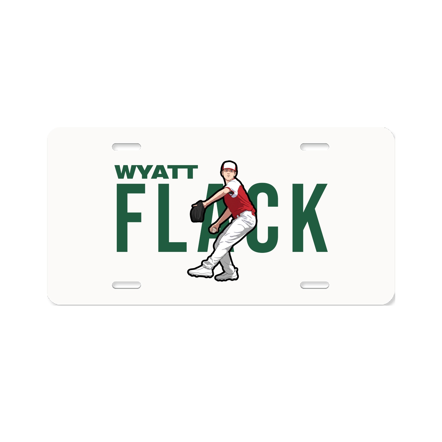License Plate — Player Name in Classic