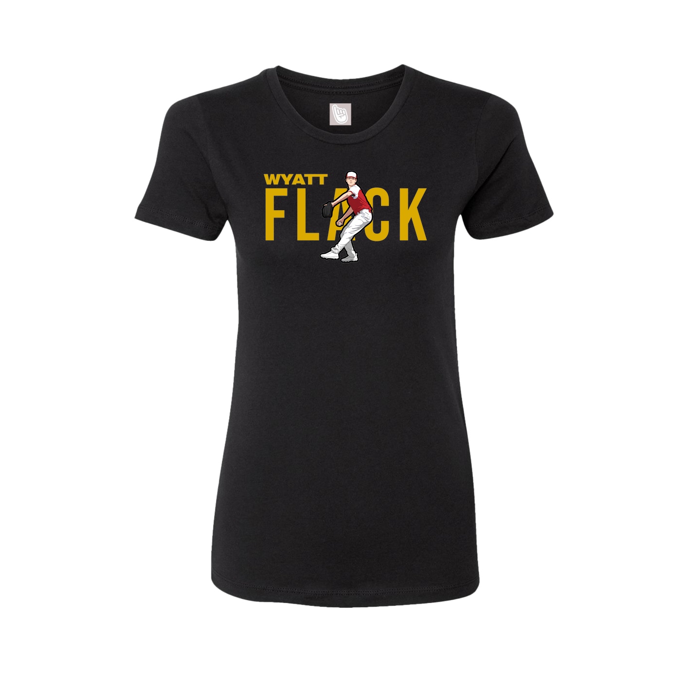Womens Tee — Player Name in Black