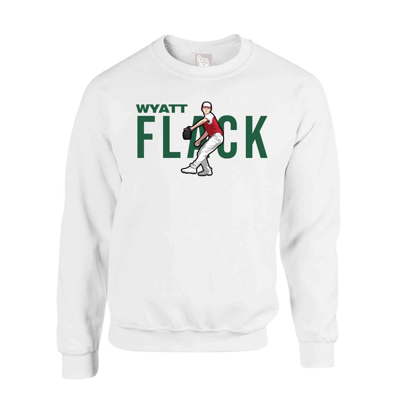 Fleece Crew — Player Name in White