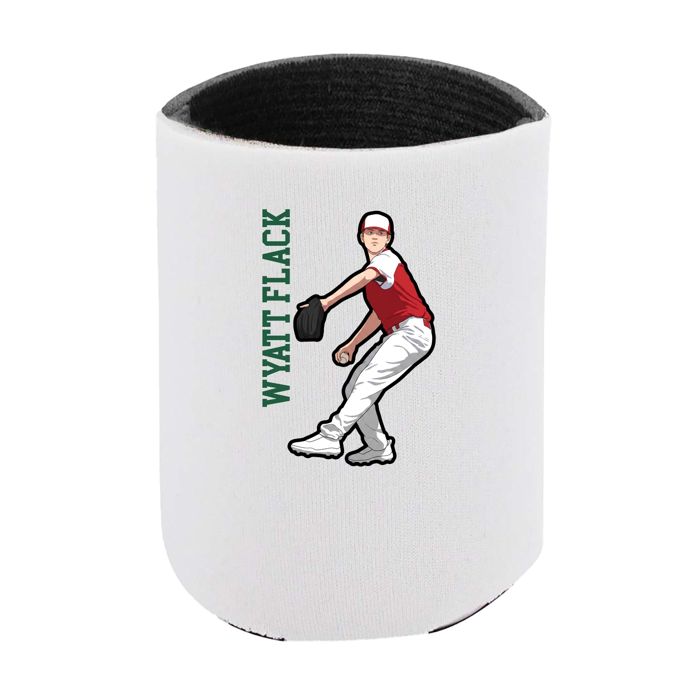 Can Holder — Name Vertical in White