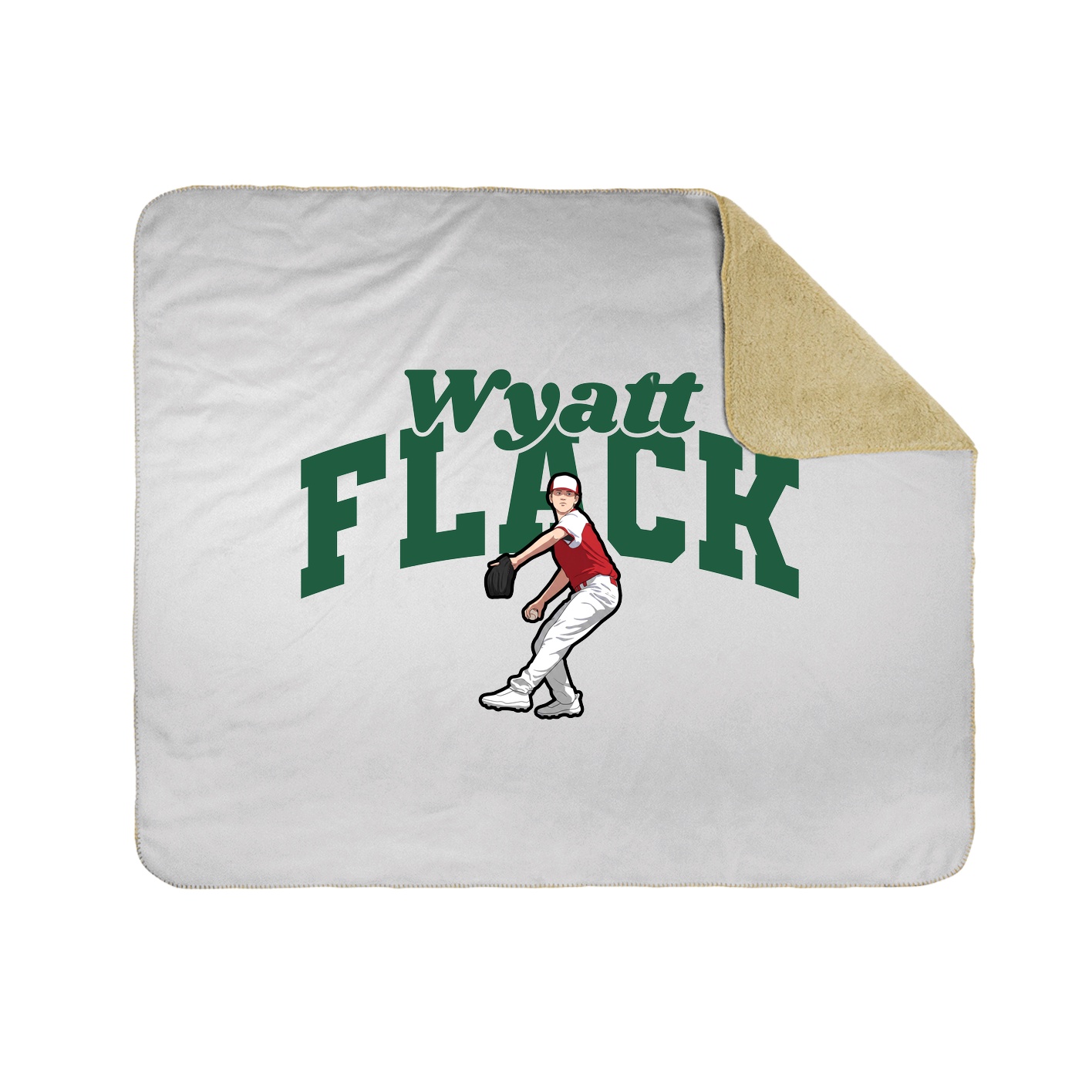 Throw Blanket — Signature Arch in White