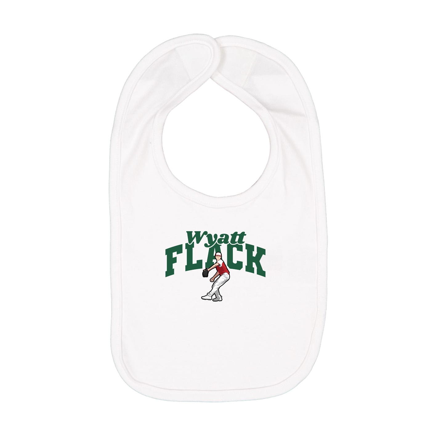 Infant Bib — Signature Arch in White