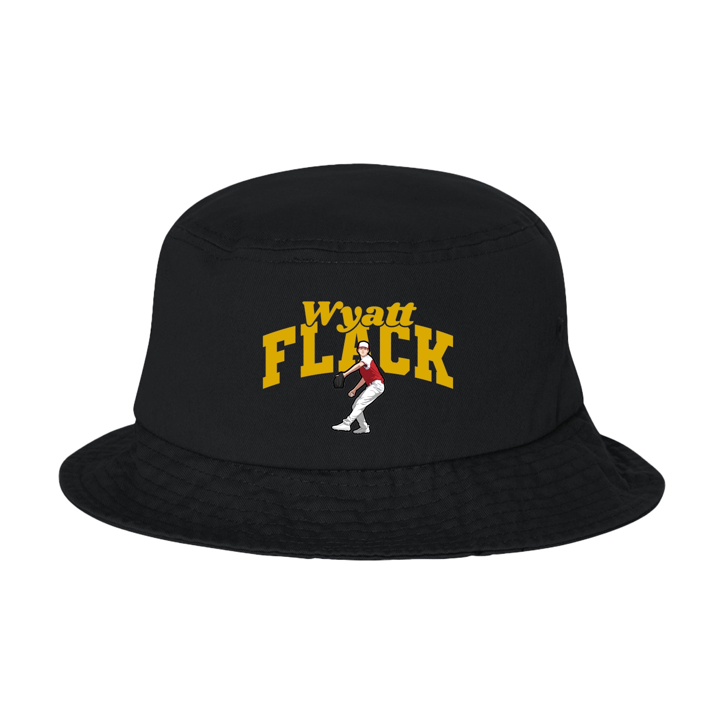 Bucket Cap — Signature Arch in Black