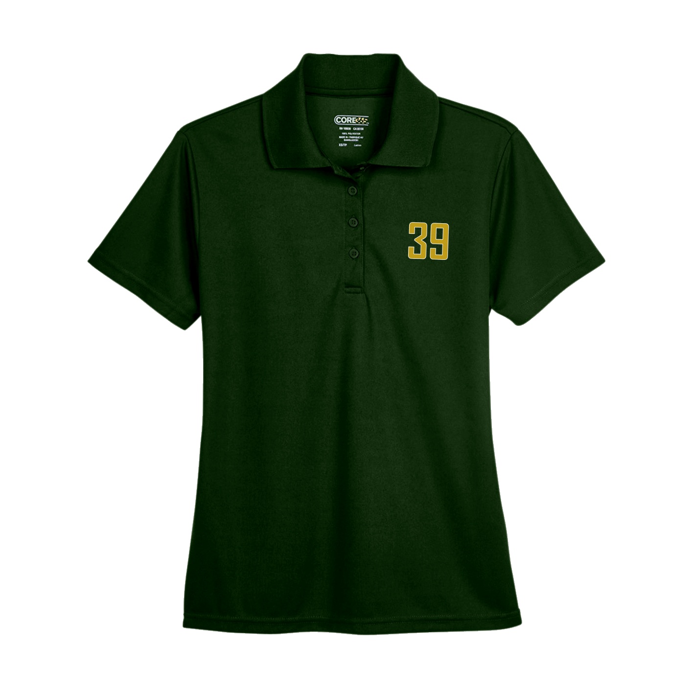 Womens Performance Polo — Front Shirsy in Green