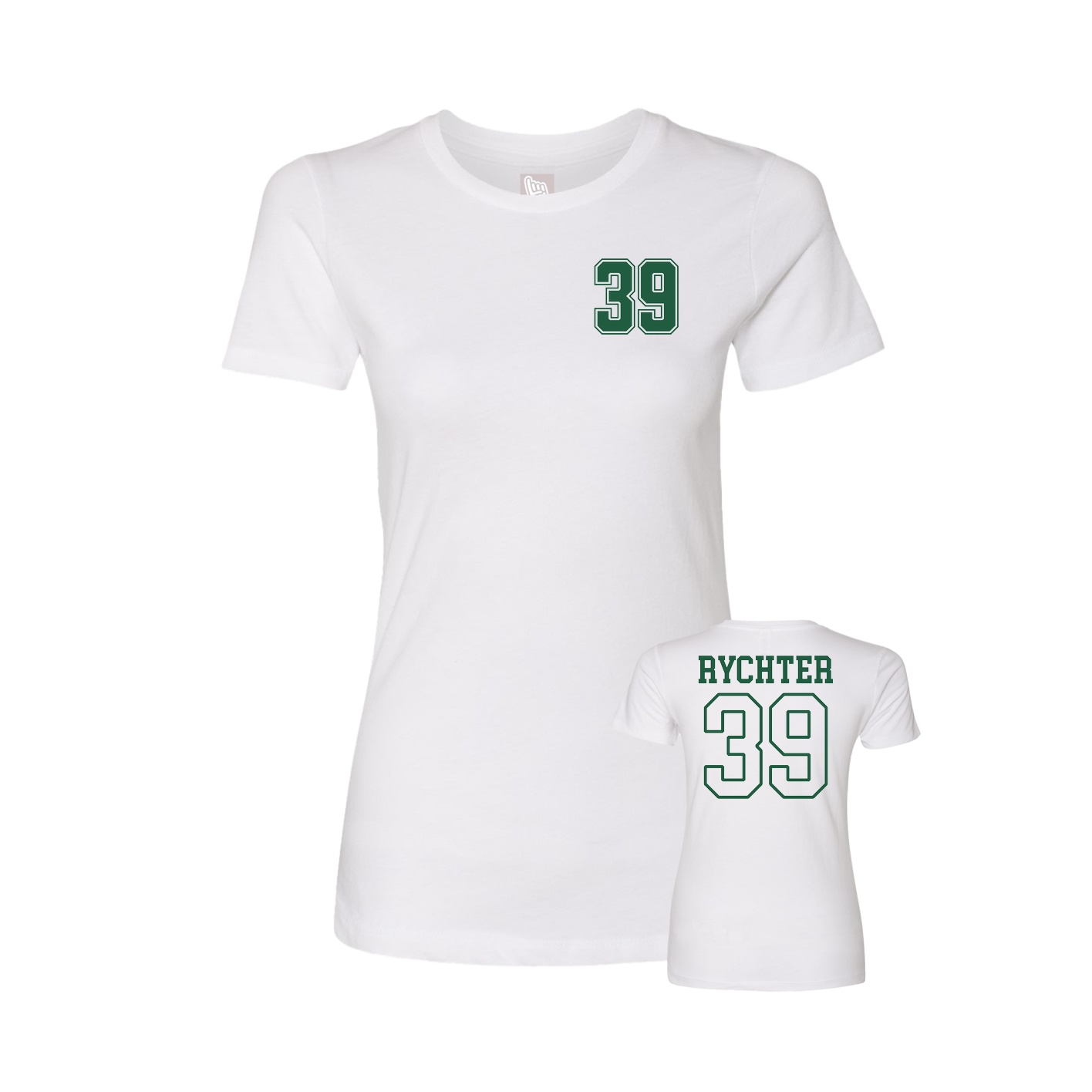 Womens Tee — Chest Back in White